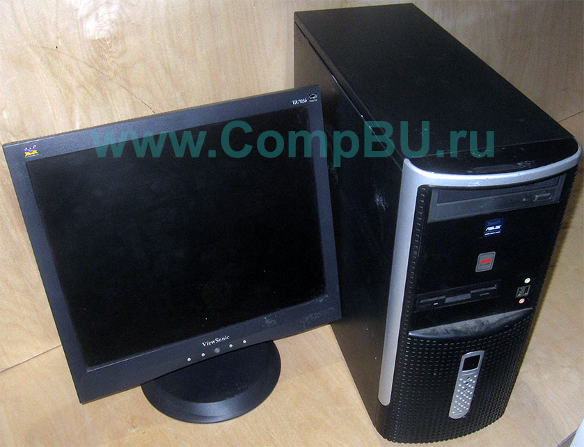 Комплект: одноядерный компьютер Intel Pentium-4 с 1Гб памяти и 17 дюймовый ЖК монитор (Климовск)